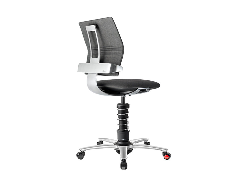 Aeris 3Dee Active Office Chair Grey Chrome Finish Chrome Base
