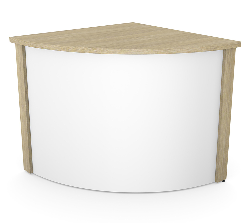 Ashford Reception Corner Desk with Metal Front
