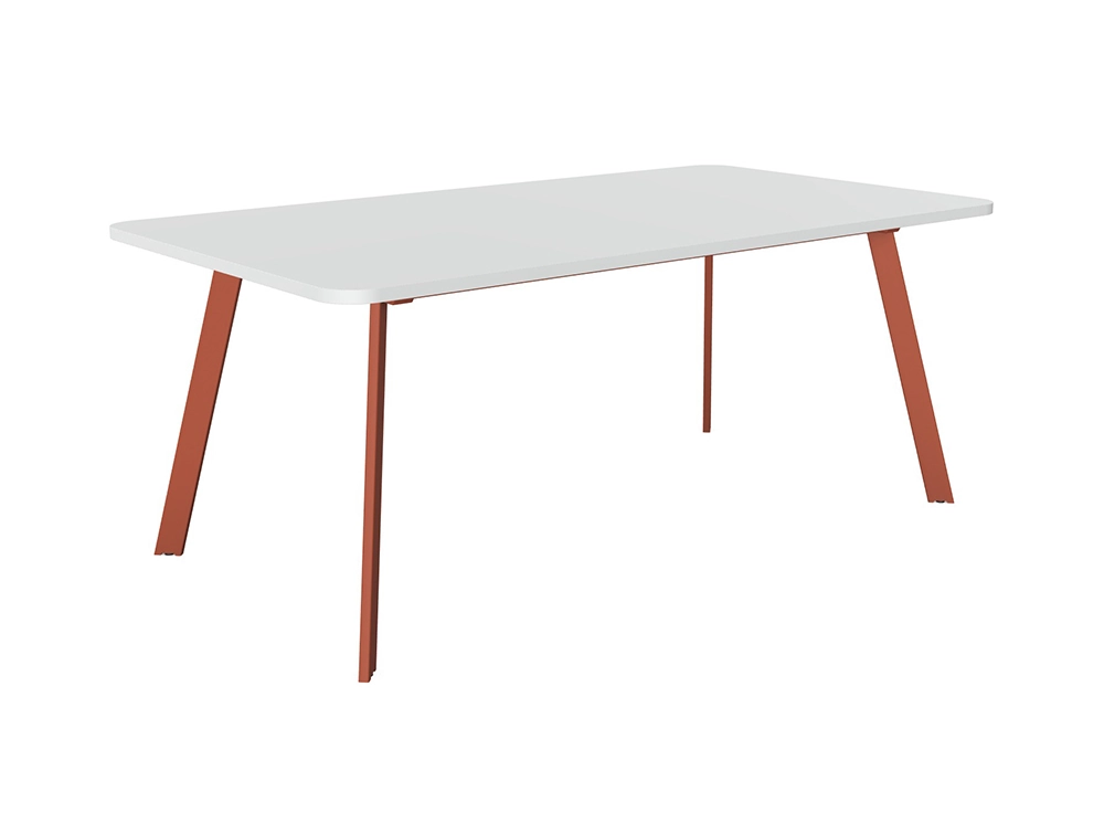 Axy-Line Rectangular Top Conference Table with A Leg