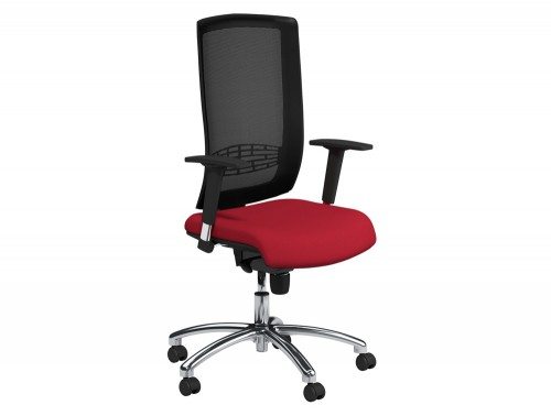 Ergonomic Office Chairs Kneeling Orthopaedic Begin Mesh High Backrest Black Swivel Chair With Chrome Base In E090 Red And