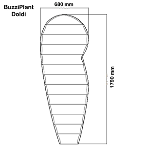 BuzziPlant Freestanding Acoustic Ribbed Panel Dimension 3 BuzziPlant Freestanding Acoustic Ribbed Panel Dimension 3
