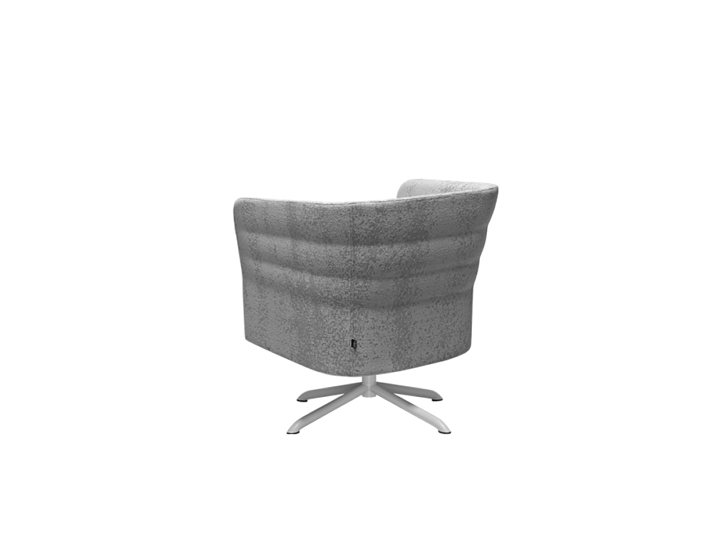 Cell72 Single-Seater with Swivel 4-Spoke Base in Tubular Steel