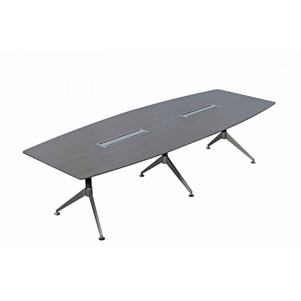 Nero Executive Boardroom Table - Anthracite - 4000mm