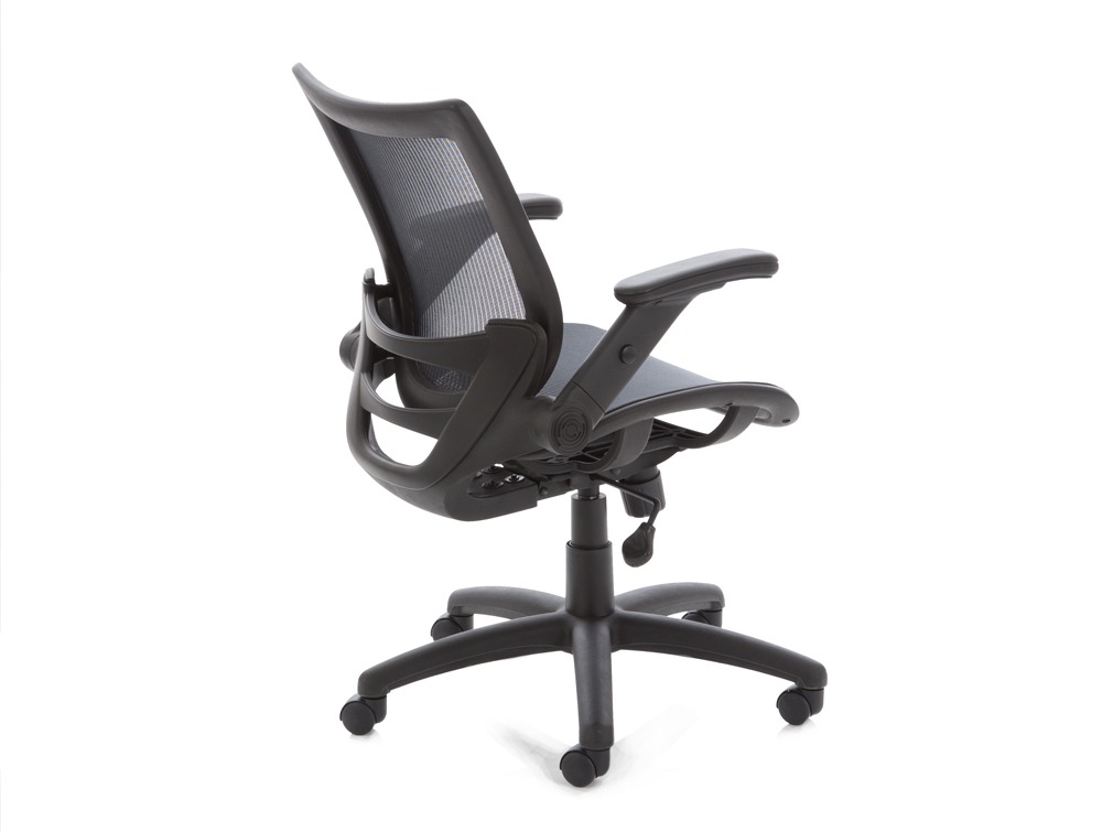Dynamo Fuller Task Office Chair In Mesh With Folding Arms