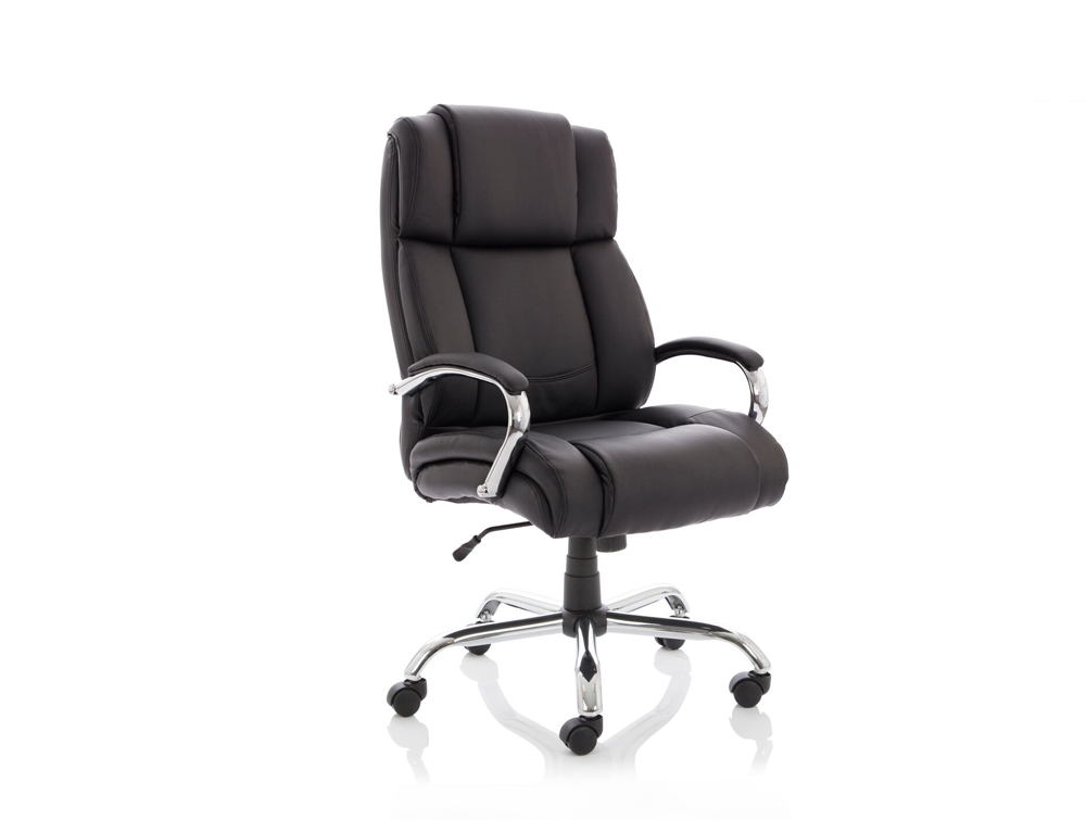 Dynamo Texas Leather Heavy Duty Executive Black Office Chair