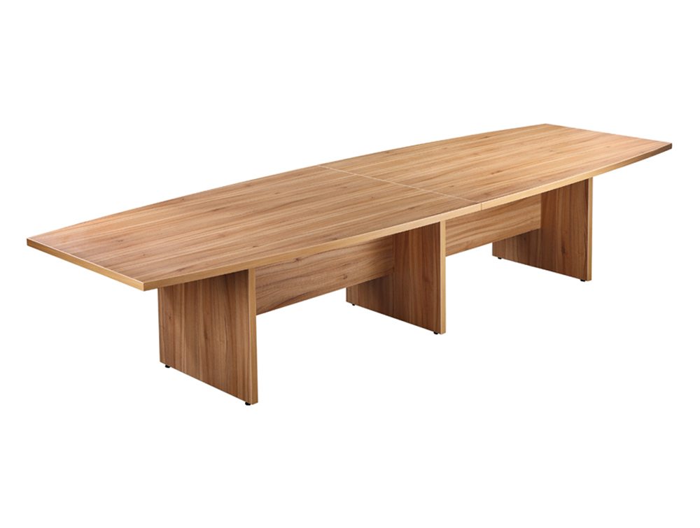 Elite Boardroom Table with Modesty Panel - Black Walnut - 3600mm