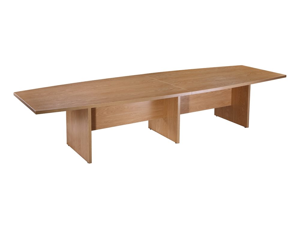 Elite Boardroom Table with Modesty Panel - Oak - 4000mm