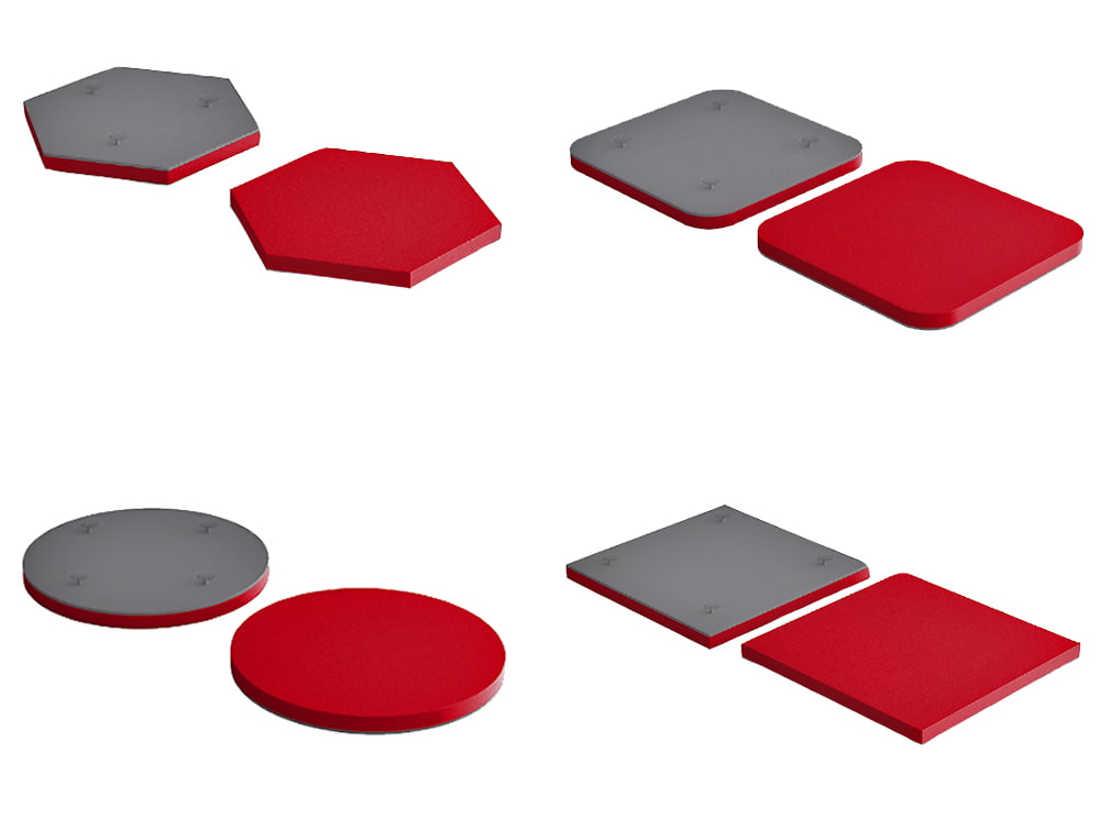 Fluffo Glass Acoustic Panels with Suction Caps Mounting System