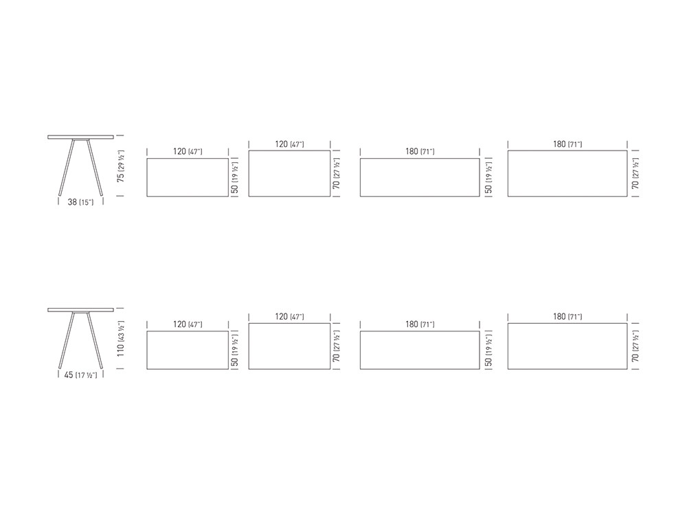 Gaber Format Canteen Table