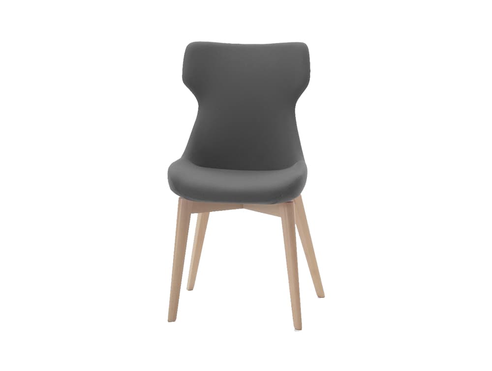 Ikon Soft Seating Chair with Wooden Legs