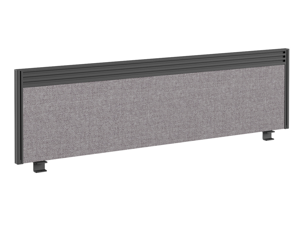 Join On Desk Straight Fabric Screen with Toolbar - 1200 x 380mm