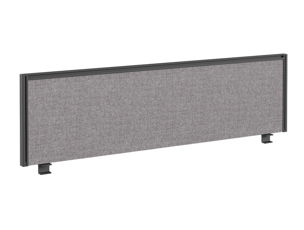 Join Desk Straight Desk Fabric Screen with Single Toolbar - 1200 x 380mm