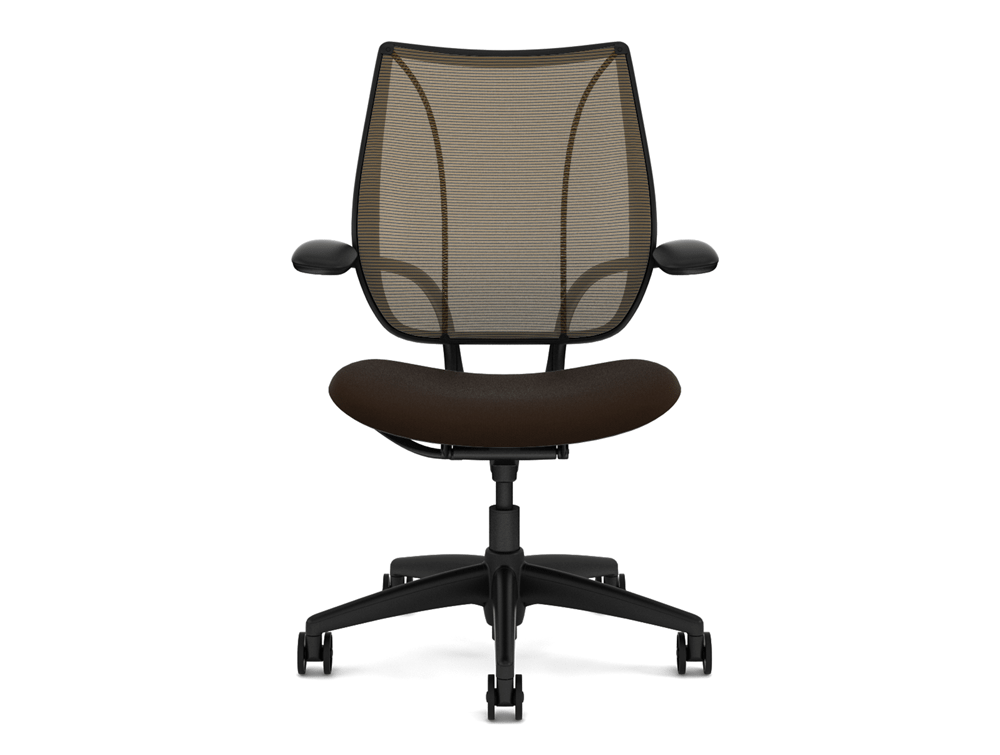 Used Humanscale Liberty Mesh Ergonomic Chair Liberty Mesh Ergonomic Chair In Black With Amber