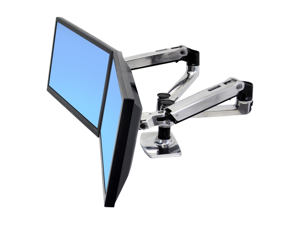 Ergotron LX Dual Side by Side Desk Mount LCD Arm