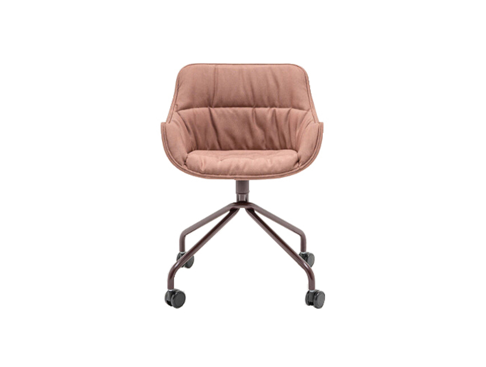 MDD Baltic Soft Duo Shell Armchair on 4-Spoke Base with Castors