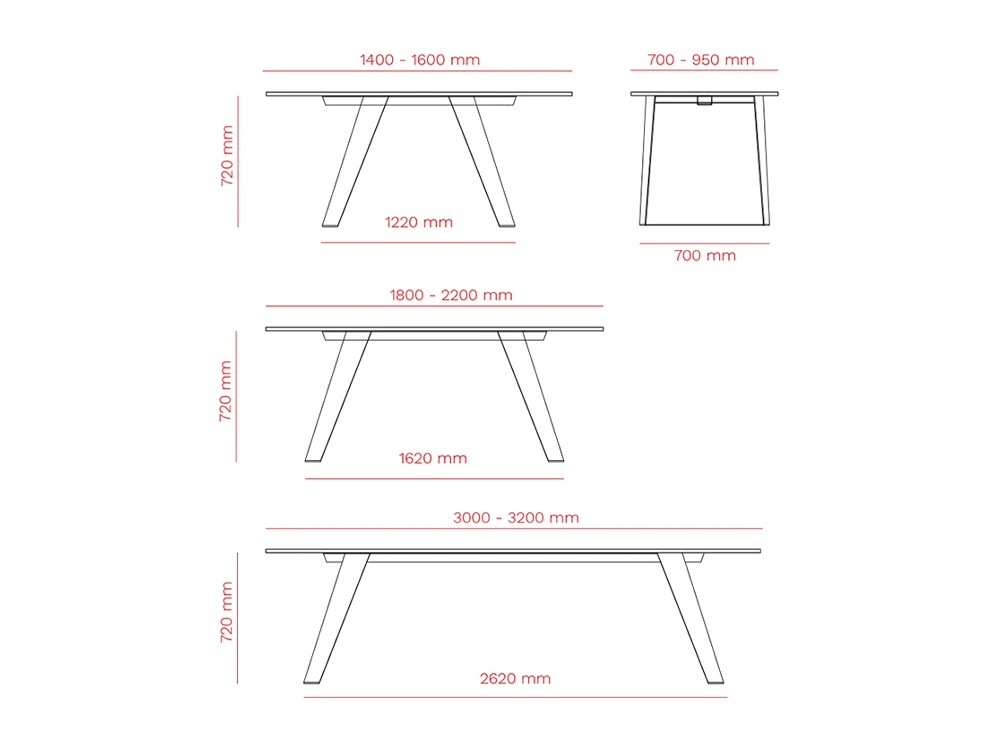 Mara Rectangular Office Table
