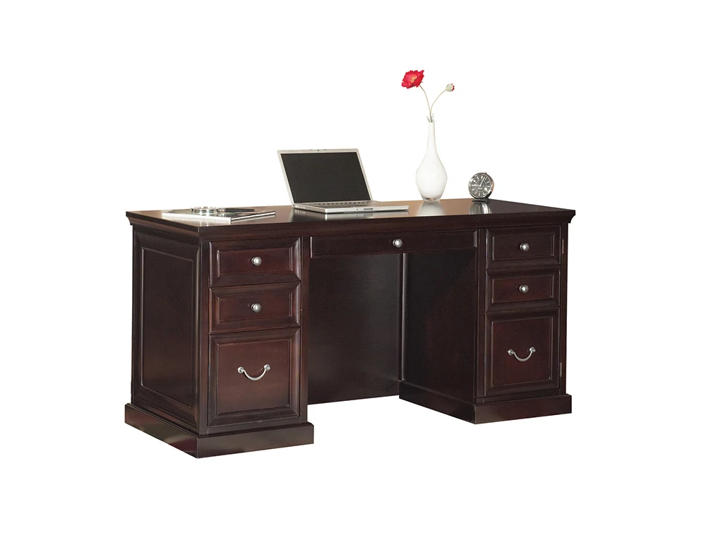 Markle Collection Space Saver Double Pedestal Desk