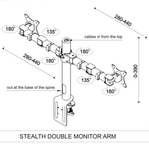 Stealth Monitor Arm Dimension 2 Stealth Monitor Arm Dimension 2