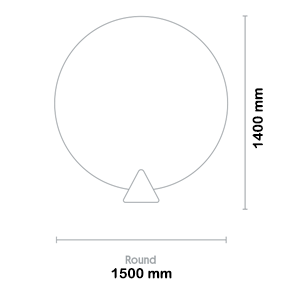MuteDesign Cone Acoustic Freestanding Panel Dimension 2 MuteDesign Cone Acoustic Freestanding Panel Dimension 2