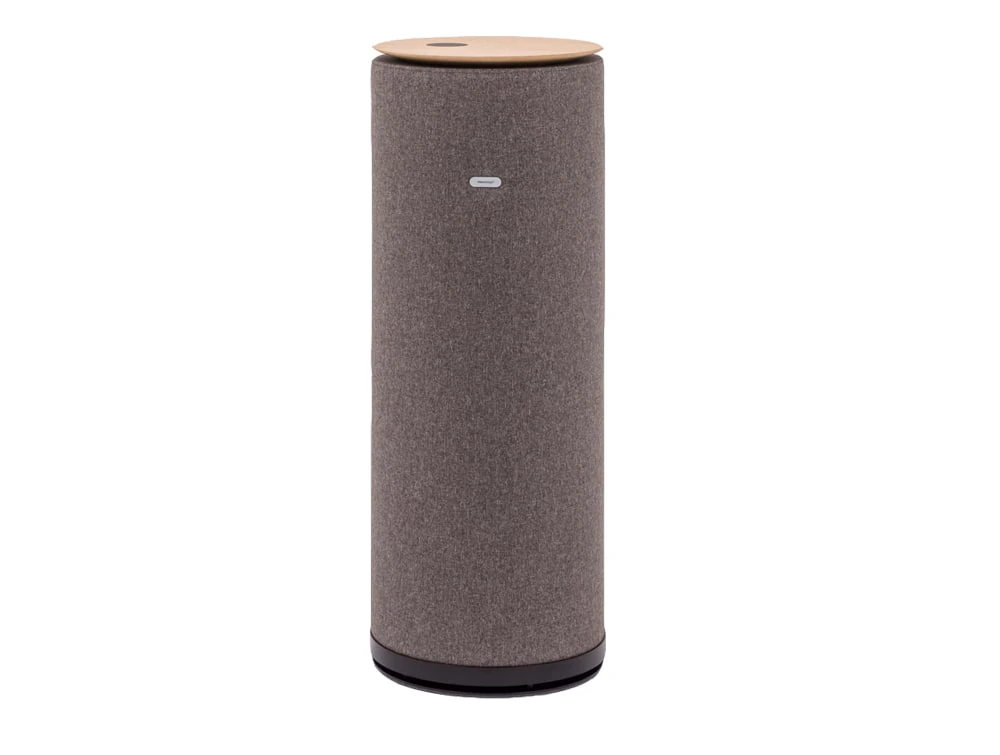 Mute Tower Freestanding Cylinder Acoustic Column with Wireless Phone Charger