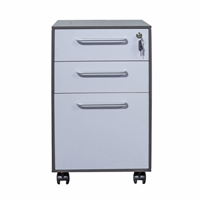 Nero Executive 3-Drawer Pedestral with Key