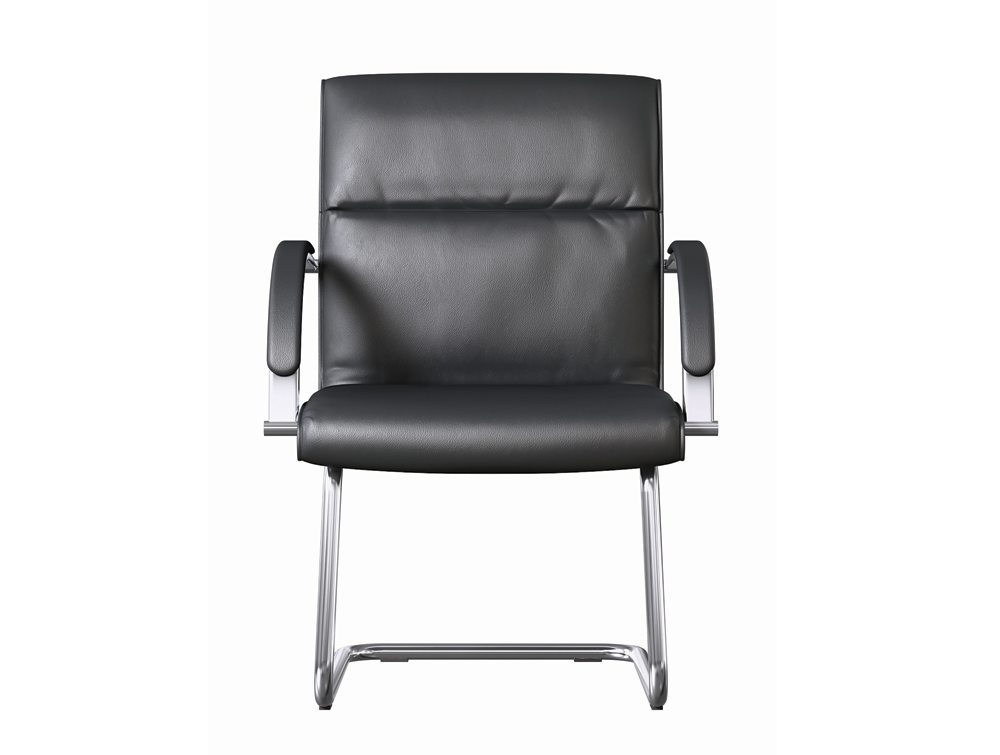 On Series Boardroom Cantilever Chair In Black Leather Radius Office On Series Boardroom Cantilever Chair In Black Leather