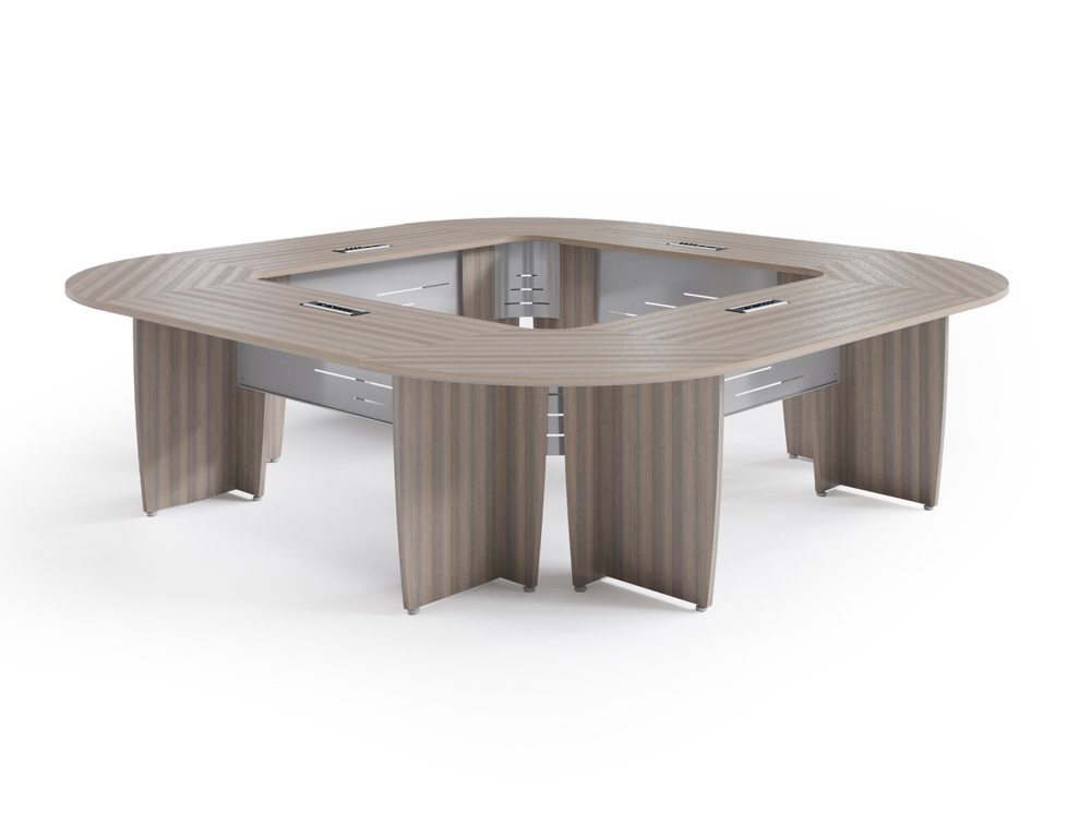 Buronomic Success Meeting Room Square Table - Cedar
