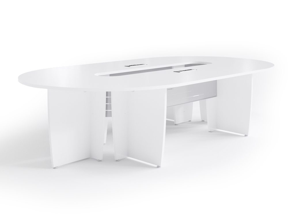 Buronomic Success Meeting Room Oval Table - White