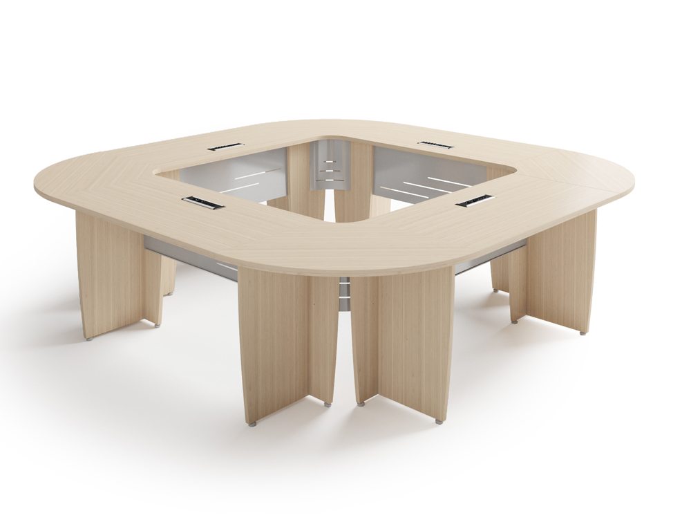 Buronomic Success Meeting Room Square Table - Oak