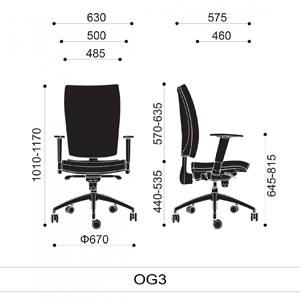 OG Series High Backrest Swivel Task Chair in Green Dimension 3 OG Series High Backrest Swivel Task Chair in Green Dimension 3