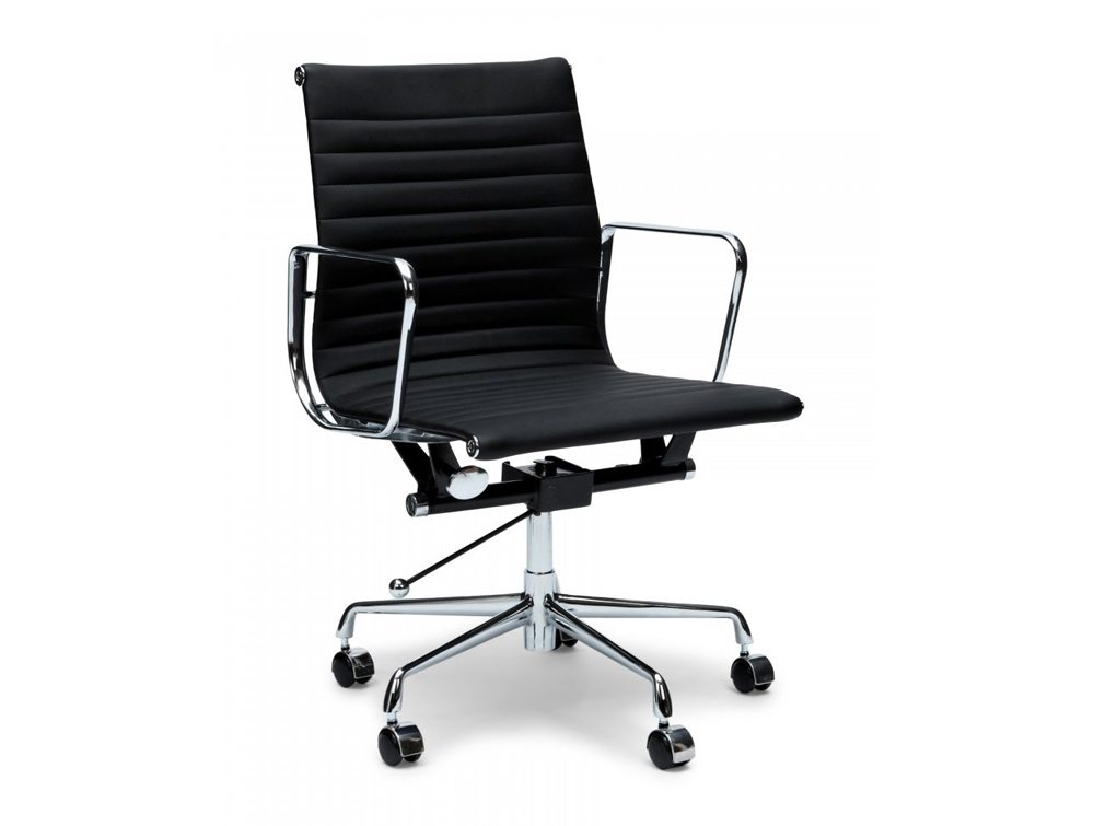 Eames Style Boardroom Mid Back Ribbed Chair