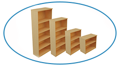 Open bookcases Bookcase Office furniture
