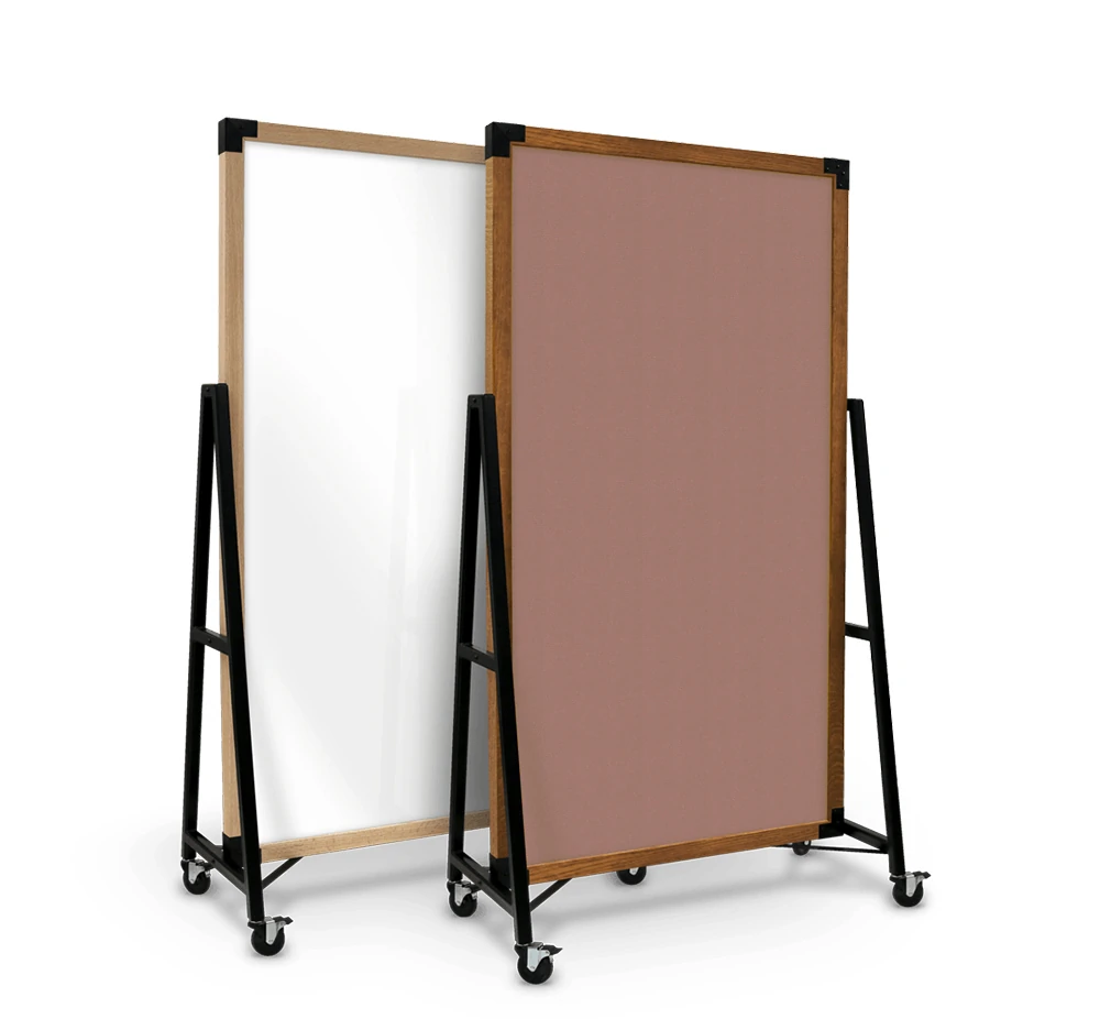 Prest Non-Magnetic Glass Mobile Whiteboard