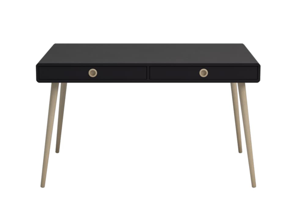 Softline Home Office 2 Drawer Desk Wide - Black