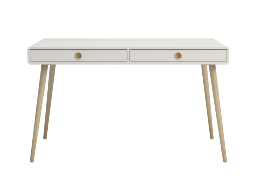 Softline Home Office 2 Drawer Desk Wide - White