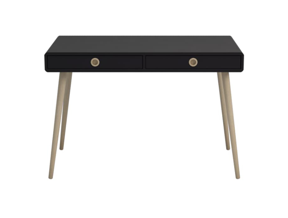Softline Home Office 2 Drawer Desk - Black