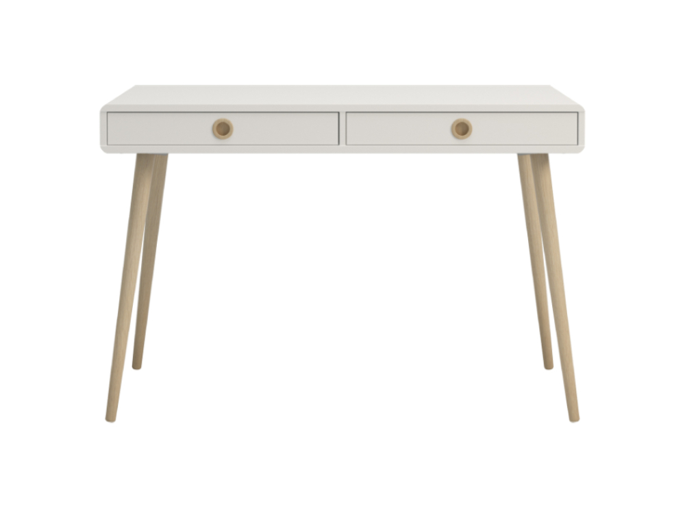 Softline Home Office 2 Drawer Desk - White