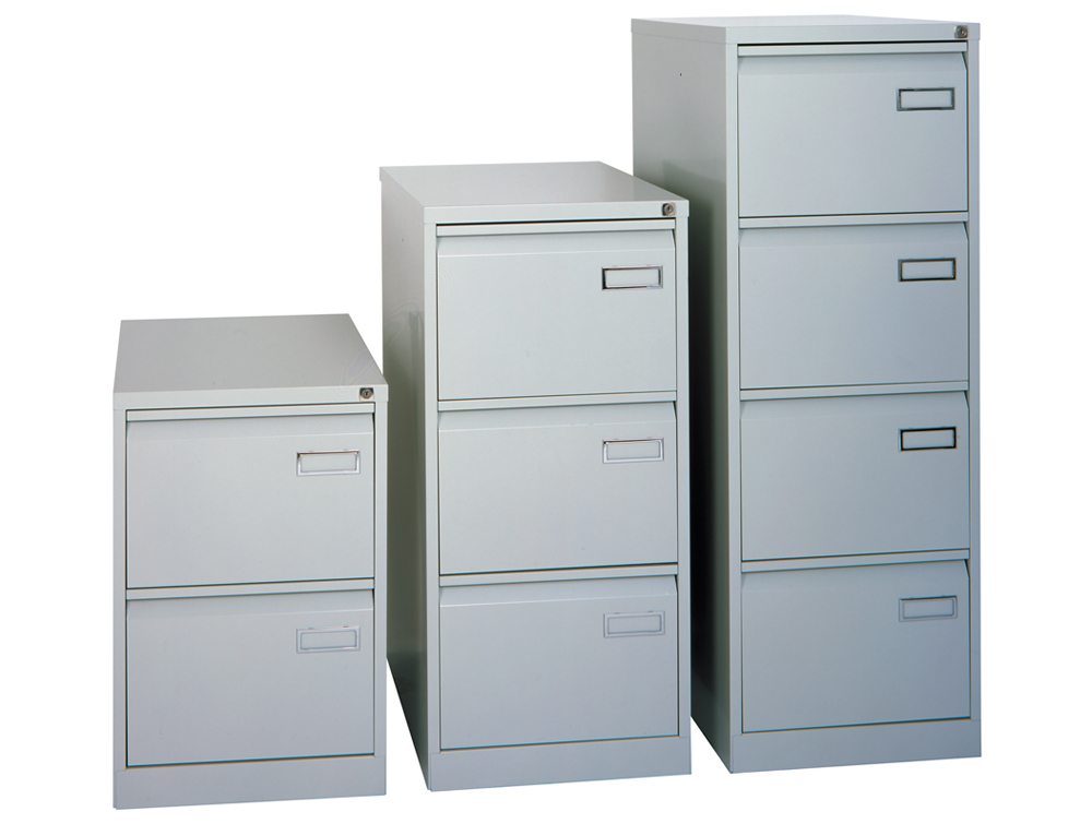 Sonix Superior Filing Cabinet 2 Drawer 40kg Capacity In Grey