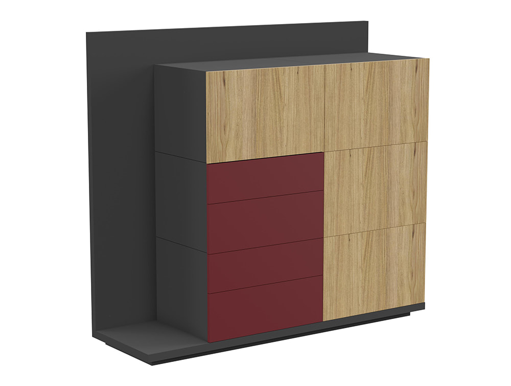 Soreno Executive Storage System With Multiple Drawers