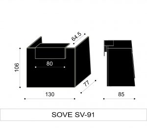 Sove Large Reception with Riser Dimension 1 Sove Large Reception with Riser Dimension 1