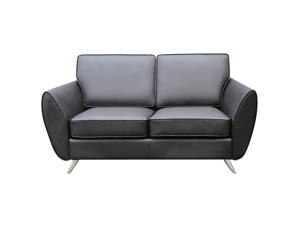 Sterling Collection Loveseat with Brushed Chrome Legs