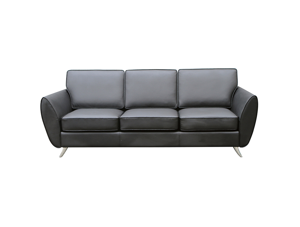 Sterling Collection Sofa with Brushed Chrome Legs