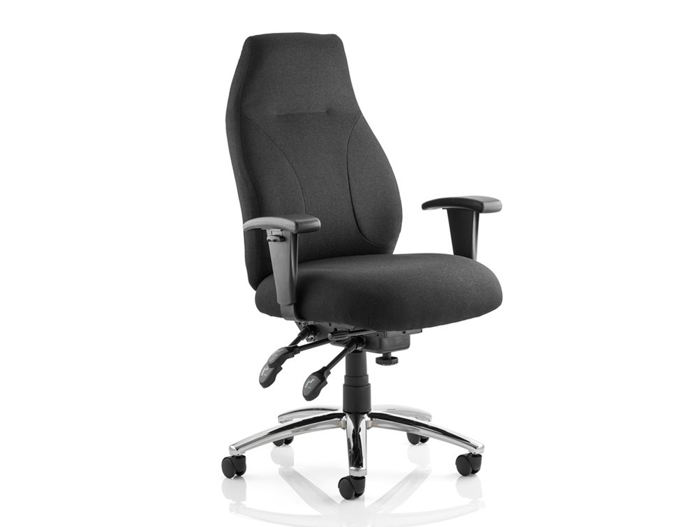 Dynamo Torsion High Back Operator Chair With Arms In Black