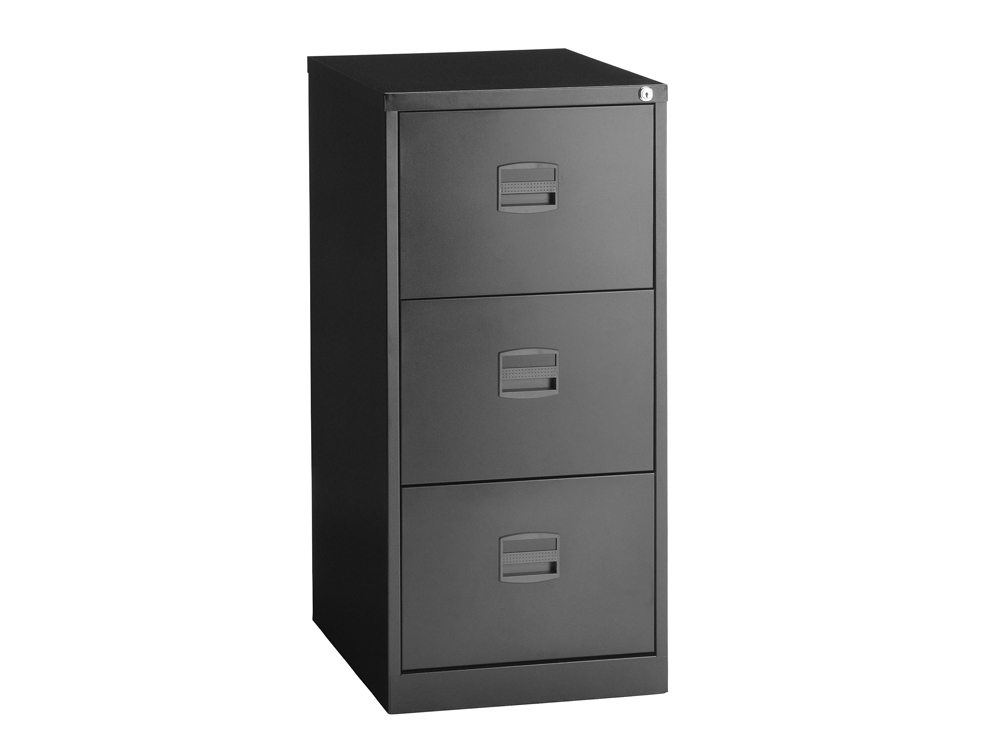 Trexus Filing Cabinet Steel Lockable 3 Drawer