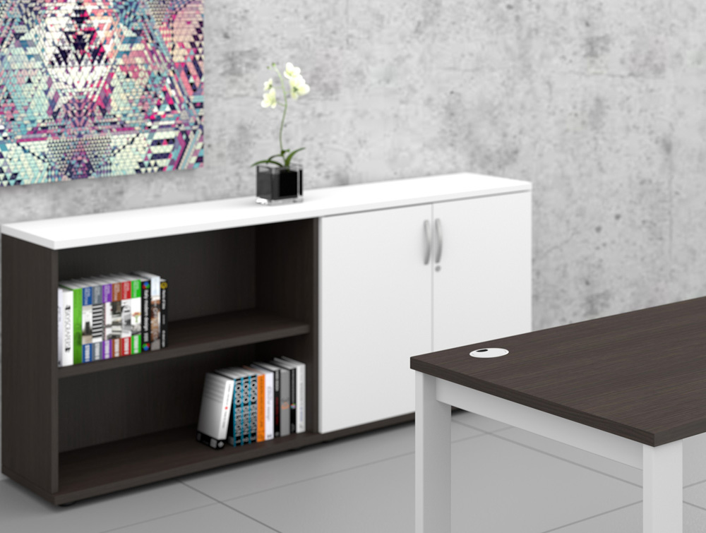 How to Boost Productivity by Improving Office Storage Kito-Black-and-White-Bookcase