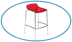 Red-Translucent-Canteen-Bar-Stool-Chair Red-Translucent-Canteen-Bar-Stool-Chair